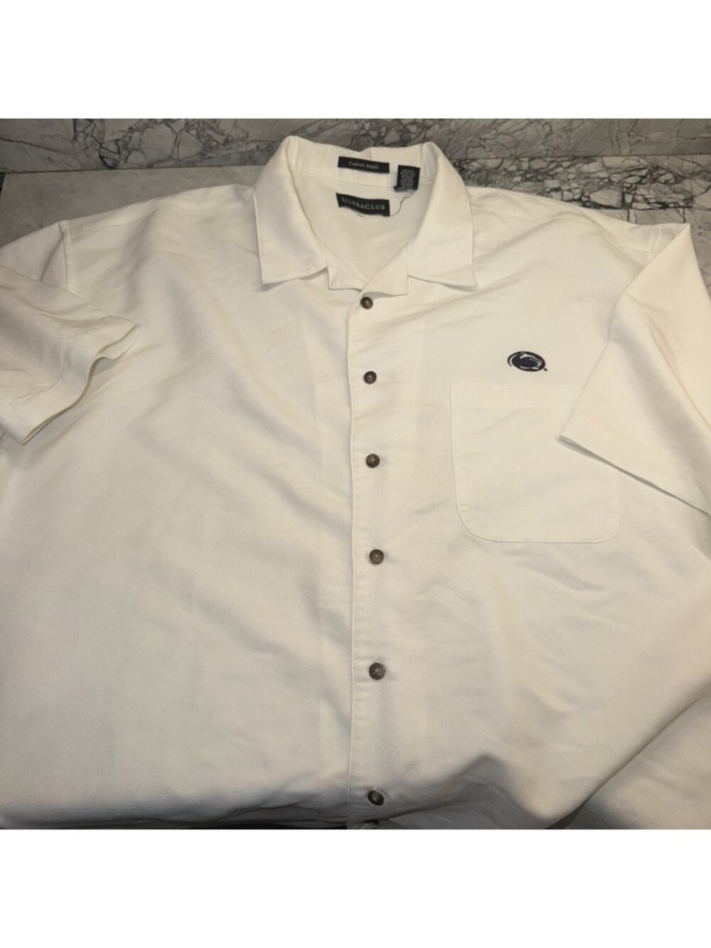 UltraClub Cabana Breeze XXL White Short Sleeve Shirt Penn State PSU